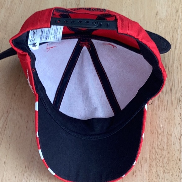 Disney Minnie Mouse Ears Hat Polka Dot Bow Brim - Picture 6 of 7